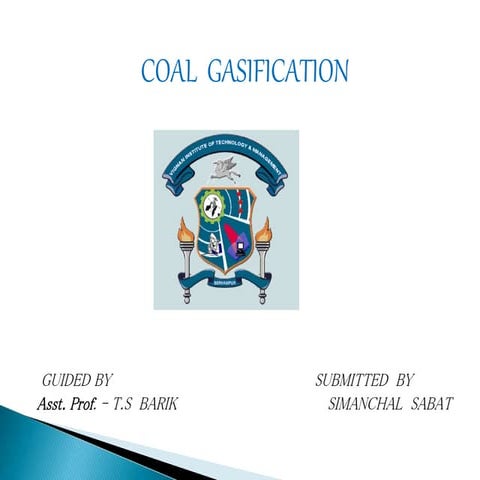 Coal gasification 