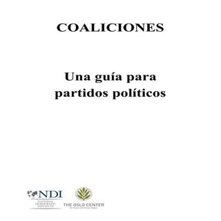 Coaliciones una guía para Partidos ...