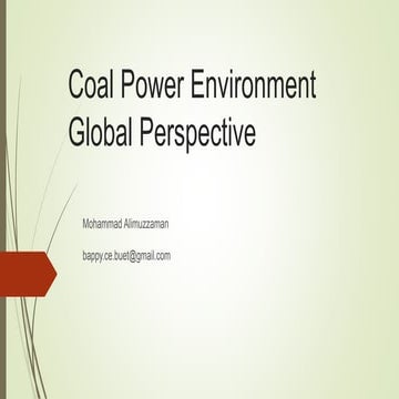 Coal power environment global perspective