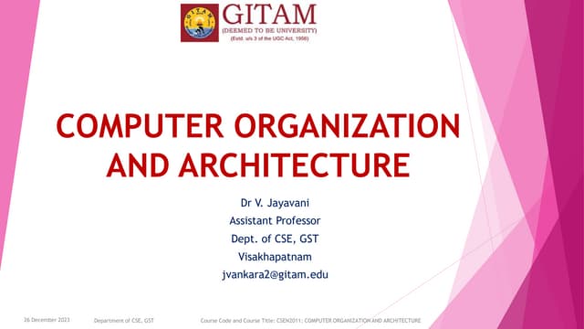 Computer org Architecture module2 ppt.pdf