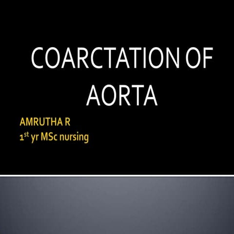 Coarctation of aorta