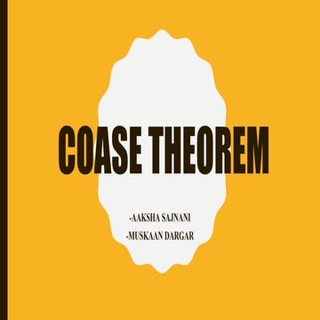 Coase theorem (1)