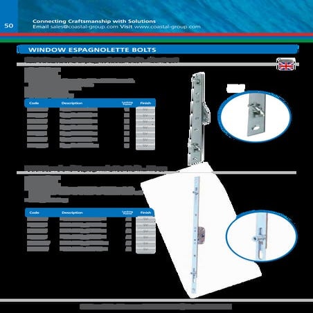 Coastal joinery hardware   specialist ironmongery - catalogue version v.03 page (50)