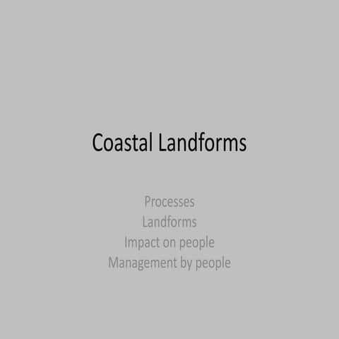 Coastal Landforms Revision