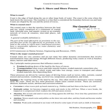 Coastal Oceanography Notes