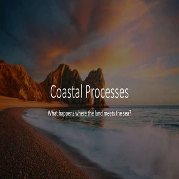 Coastal processes