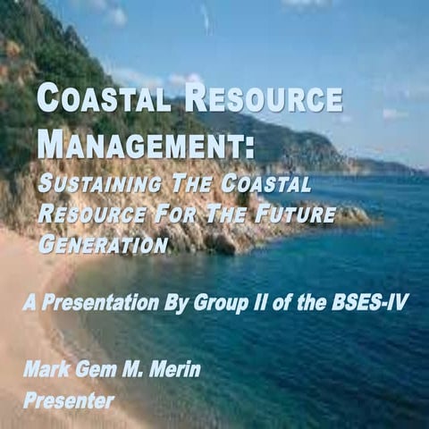 Coastal resource management presentation
