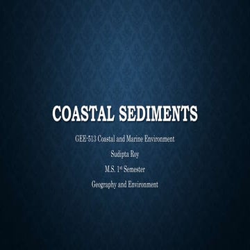 Coastal sediments full