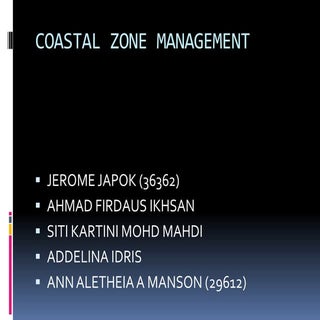 Introduction to Coastal Zone Manage...
