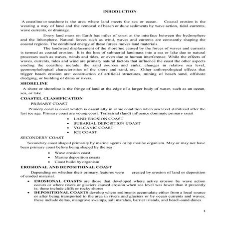 Coastal erosion and engineering aspect