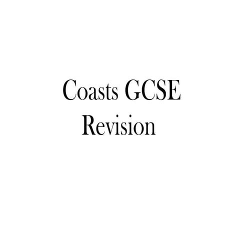 Coasts Revision GCSE