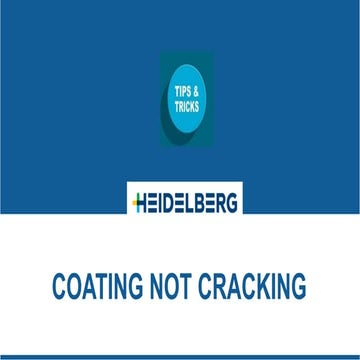 Coating Not Cracking