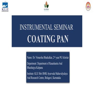 Coating Pan by Dr. Vimarsha Bhatkalkar.pptx