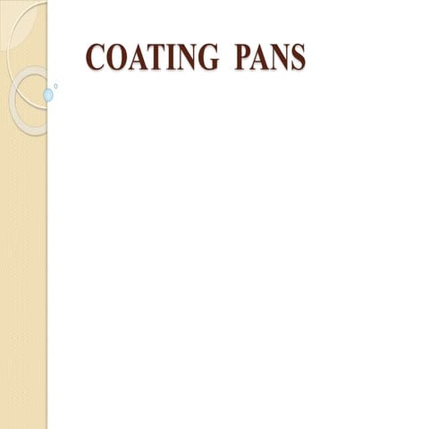 Coating  pans