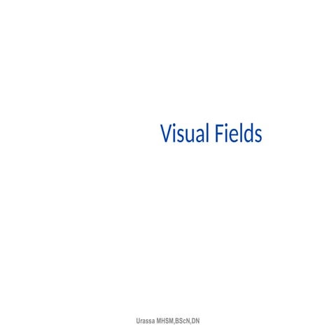 COA visual field and reading notes in student