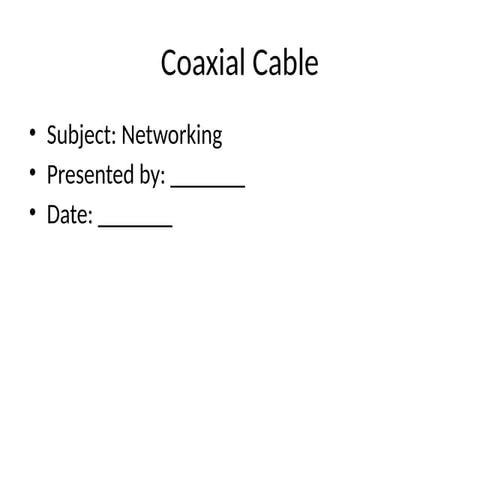 Comprehensive Overview of Coaxial Cable: Structure, Types, and ...