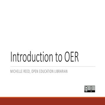 Introduction to OER for COBA 2019