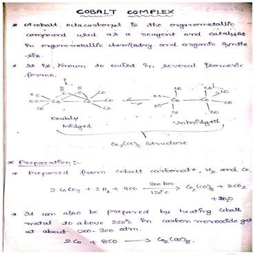 Cobalt complex use in insertion of CO