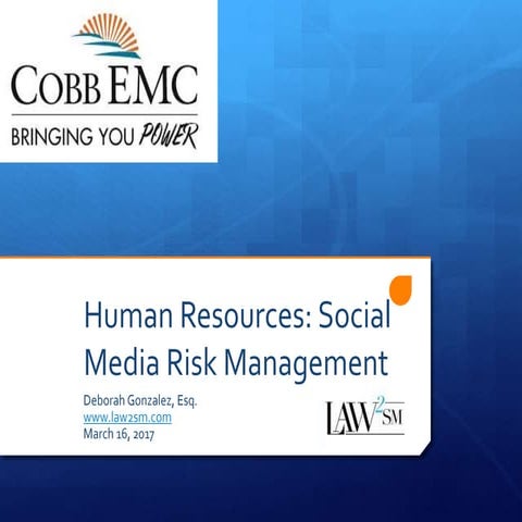 Presentation: Social Media & HR