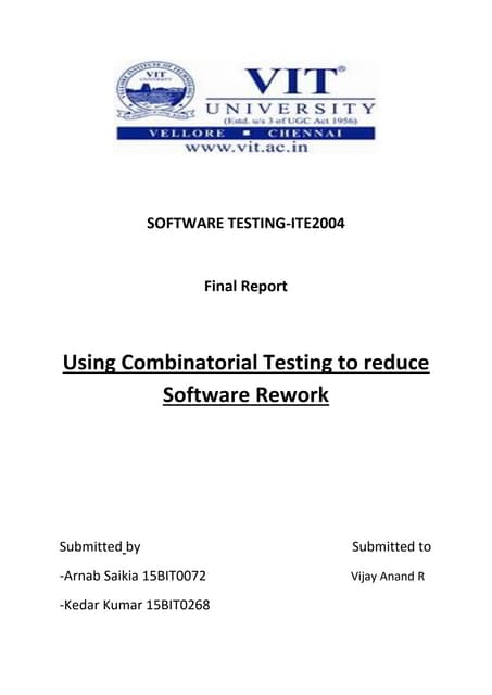 Combinatorial testing