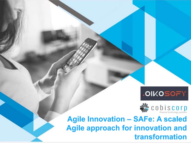 Cobis and Oikosofy 5 Innovation shots for the banking industry