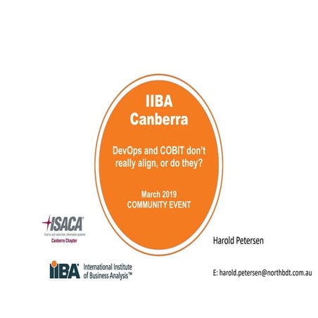 DevOps, BA and COBIT don’t really align, or do they?