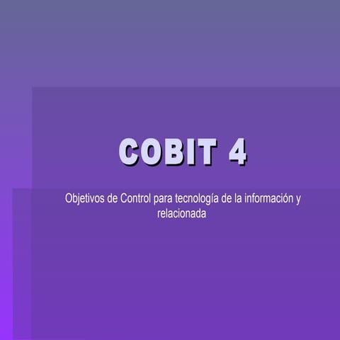 Cobit 4