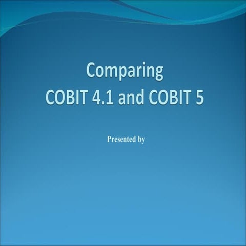 Cobit5 compare-with-4.1