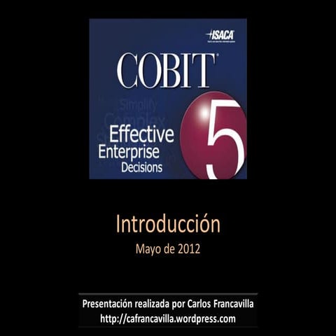 COBIT 5 - Introduccion