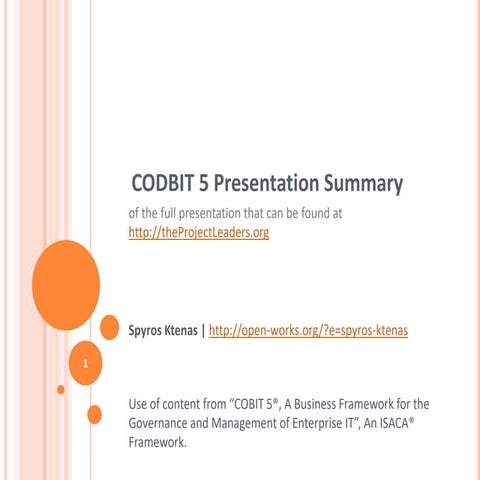 COBIT 5 Basic Concepts