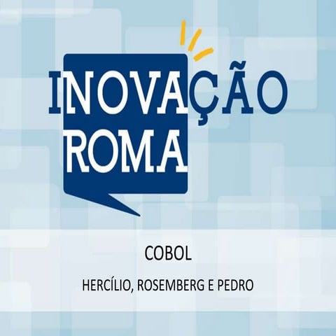 Seminário: COBOL