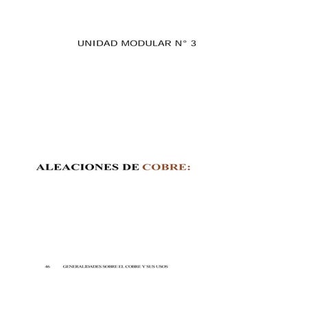 Cobre y sus aleaciones | PDF