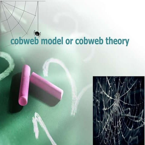 cobweb theory in  Agriculture  Economics