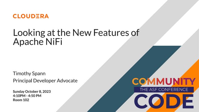 CoC23_ Looking at the New Features of Apache NiFi