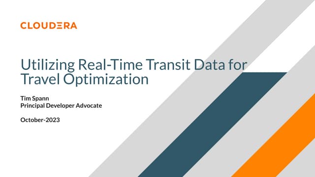 CoC23_Utilizing Real-Time Transit Data for Travel Optimization