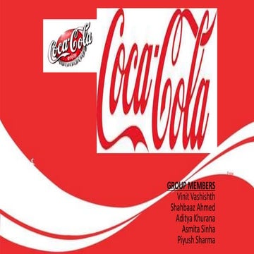 Sales and Distribution of Coca cola