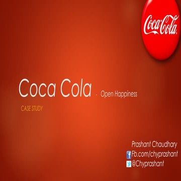 Coca Cola-Case Study