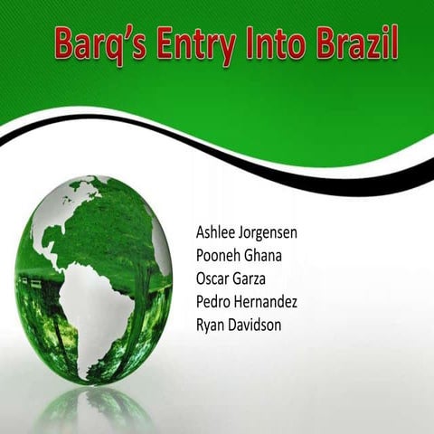 Coca cola presentation International marketing plan for Brazil 