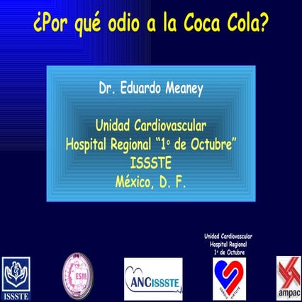 Por qué Odio la Coca Cola IPN ESM