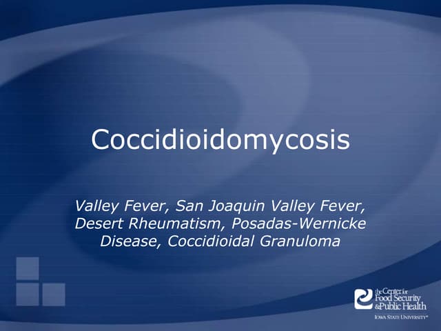Coccidioidomycosis (1).ppt for education