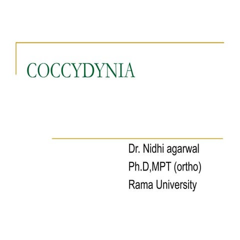 COCCYDYNIA.ppt for physiotherapist students