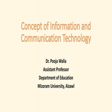 Concept of ICT