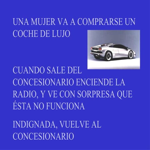 Coche con radio automatica