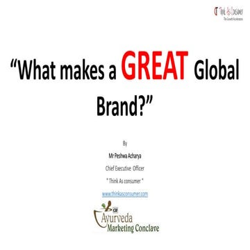 GLOBAL  BRANDS  ....How to create 