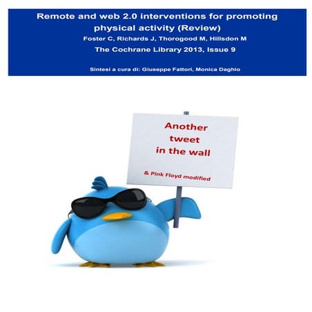 The Cochrane Library:   Web 2.0 & phisical activity 