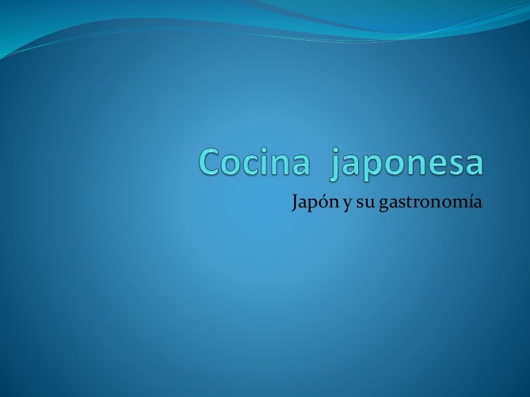 Cocina japonesa