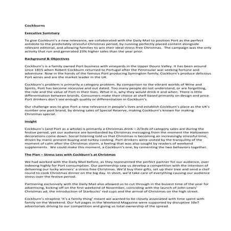 Cockburns case study