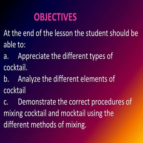 Cocktail | PPTX