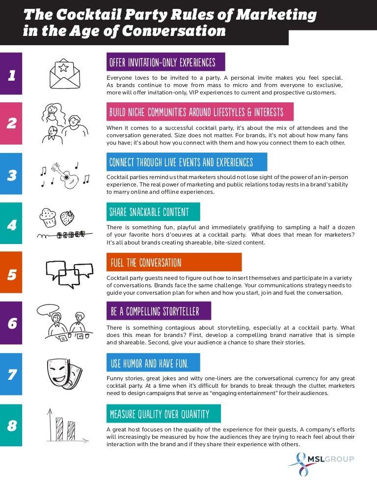 The Cocktail Party Rules of Marketing in the Age of Conversation