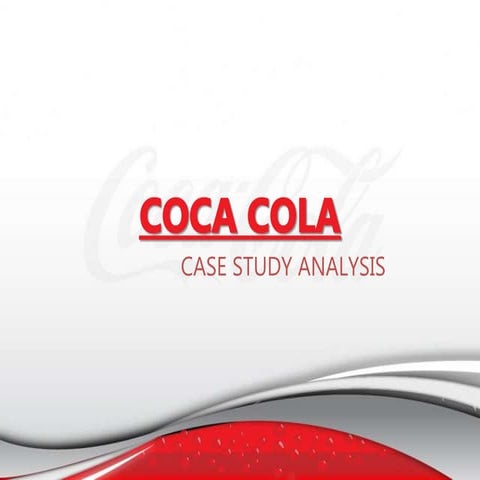 Coca cola-presentation Strategic Management